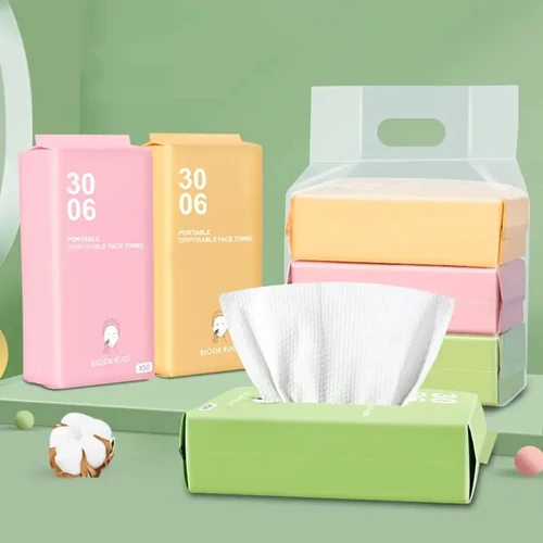 부드럽고 부드러운 면 얼굴 조직-매우 두껍고 고흡수성, 섬세한 피부에 적합-건조 및 습식 모두에 적합 A 