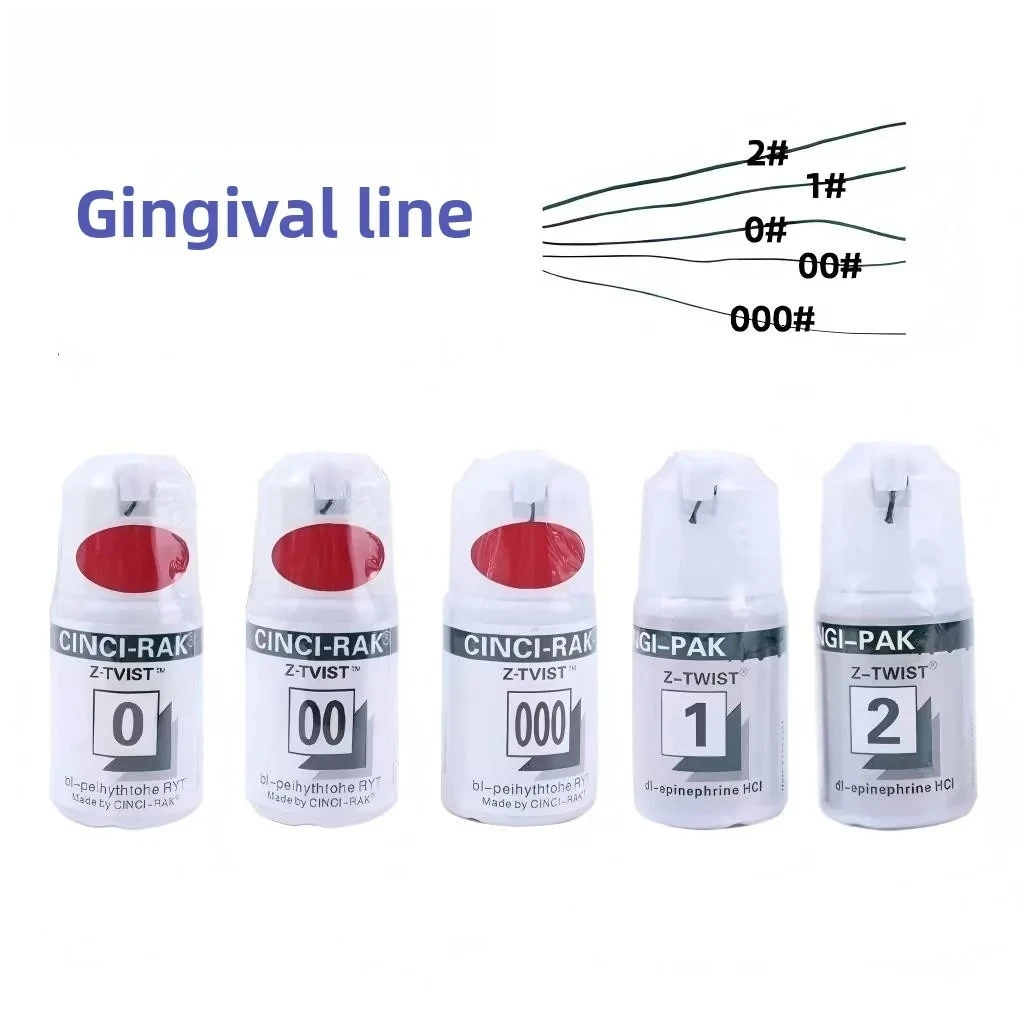 1 Bottle Disposable Dental Retraction Cord, Knit Cotton Gingival Thread for Crown Impressions, Dentist Supplies