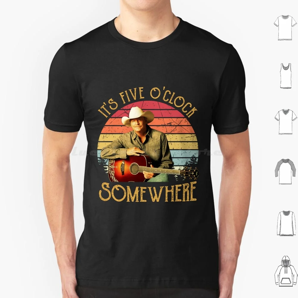 Alan Jackson It's Five O' Clock Somewhere Vintage Retro T Shirt 6xl Cotton Cool Tee Alan Jackson Its Five O Somewhere Vintage