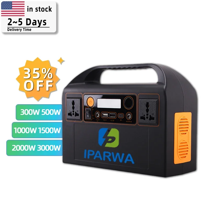 Iparwa Safe and Healthy 300wh Portable Power Station Solar Power Banks & Power Station