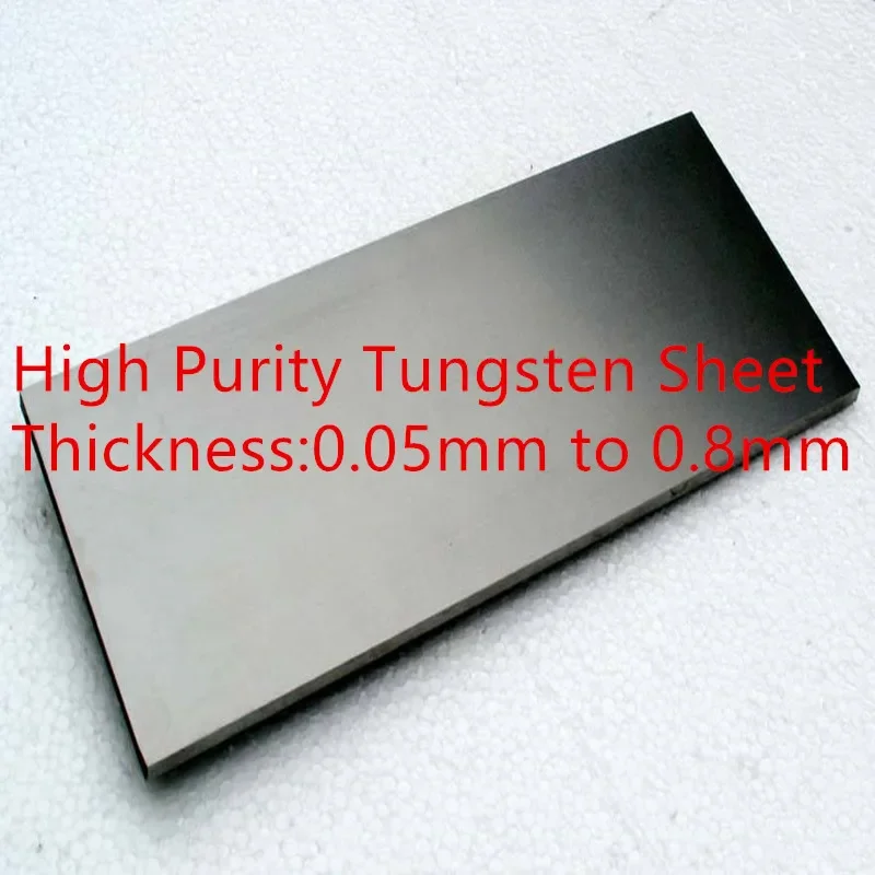 

99.96% Pure Tungsten Sheet 0.05 0.08 0.1 0.15 0.2 0.3mm pure Tungsten for scientific research