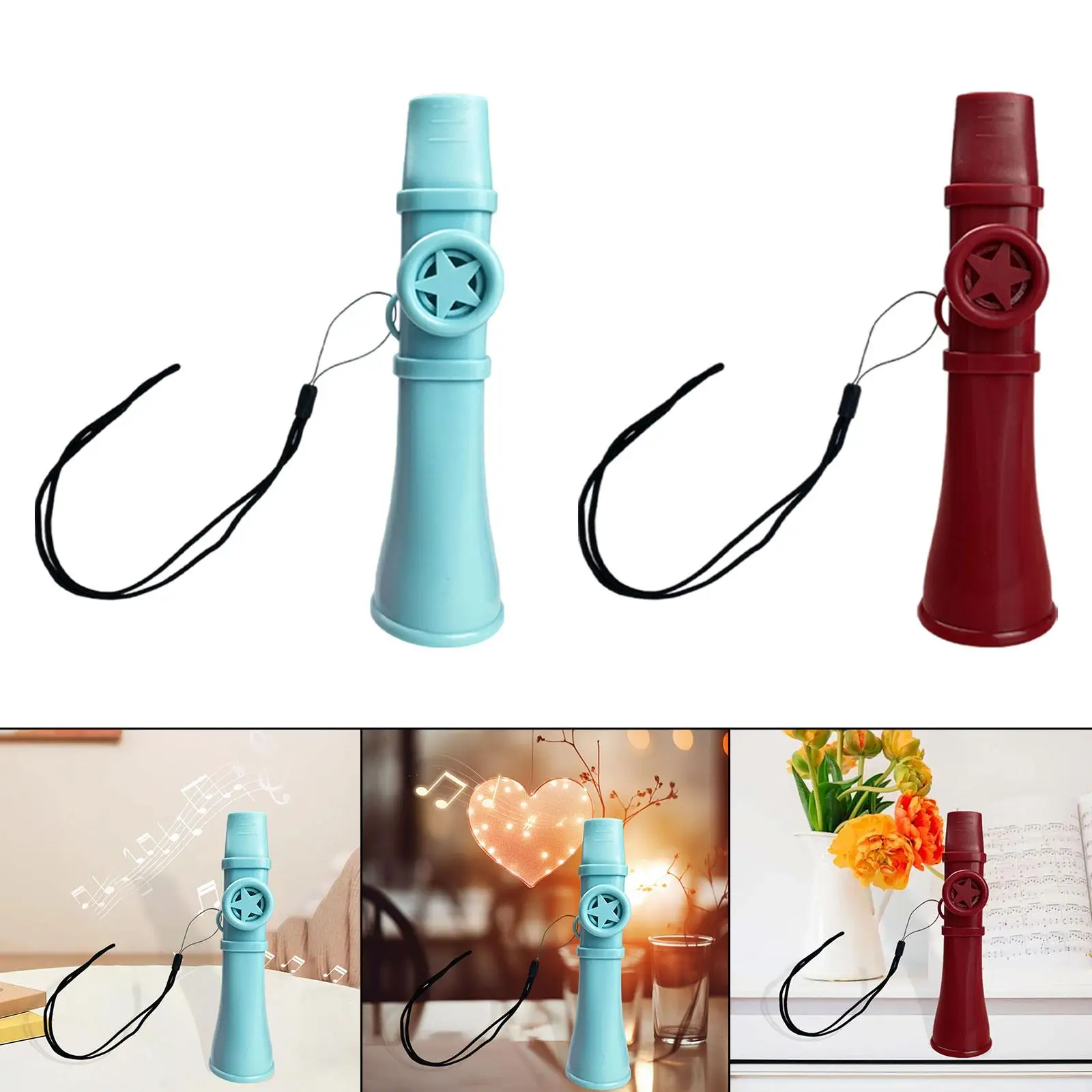 Kazoo Professional ABS Flute Necklace Holder Kids Party Favor Music Instrument for Home Travel Classroom view 6