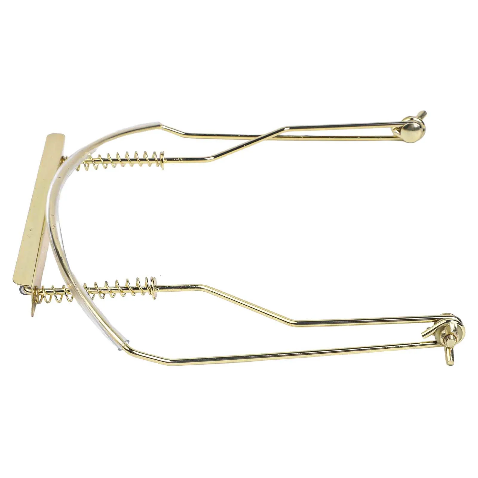 Soporte para arpa, soporte para armónica dorado, 200X190X14mm, negro, compacto, ligero, estante para el cuello, fácil instalación