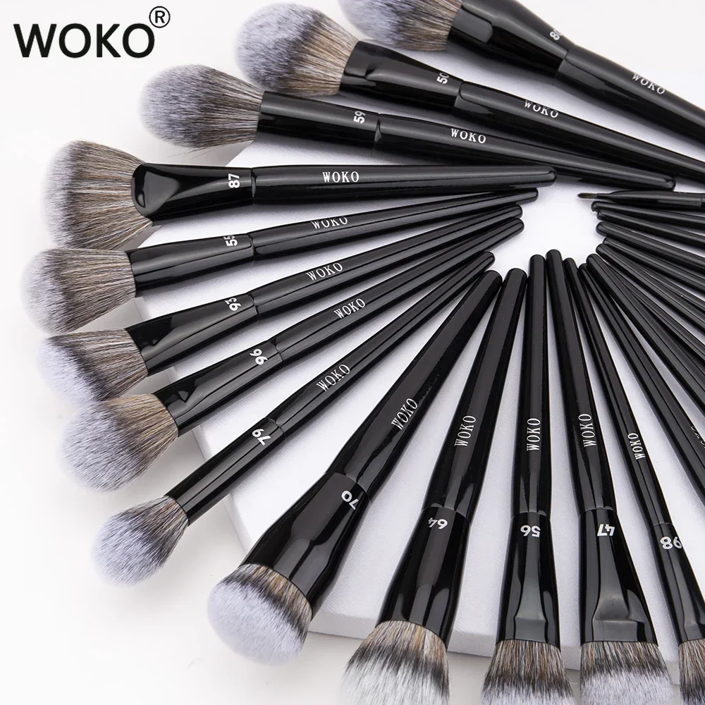 Professionelle Foundation Pulver Highlighter Kontur Creme Rouge Make-Up Pinsel Concealer Lidschatten Wisch Liner Augenbrauen Lippen Pinsel