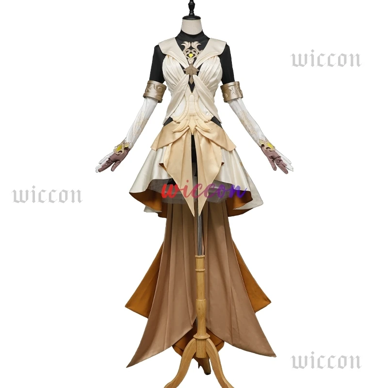 Aglaea Honkai Star Rail Aglaea Memosprite Cosplay Costume Tailor Dress Summon Amphoreus The Goldweaver Halloween Party for Women