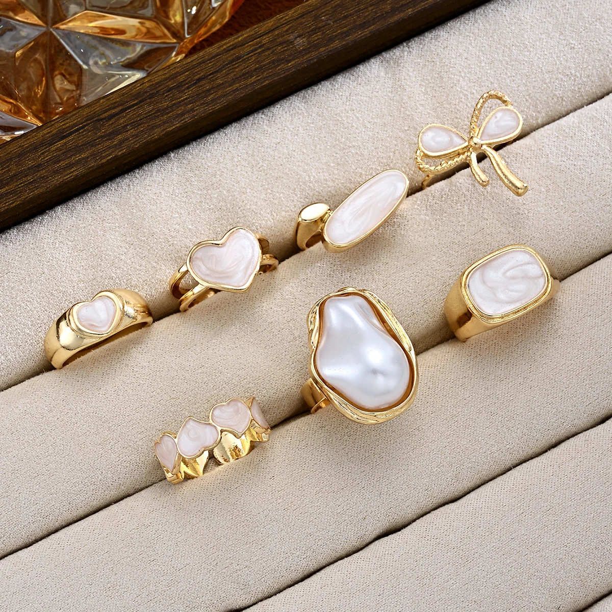 7-teiliges Set Boho-Perlen-Her – Vintage Punk Knuckle Rings Set Bewertung und Preis