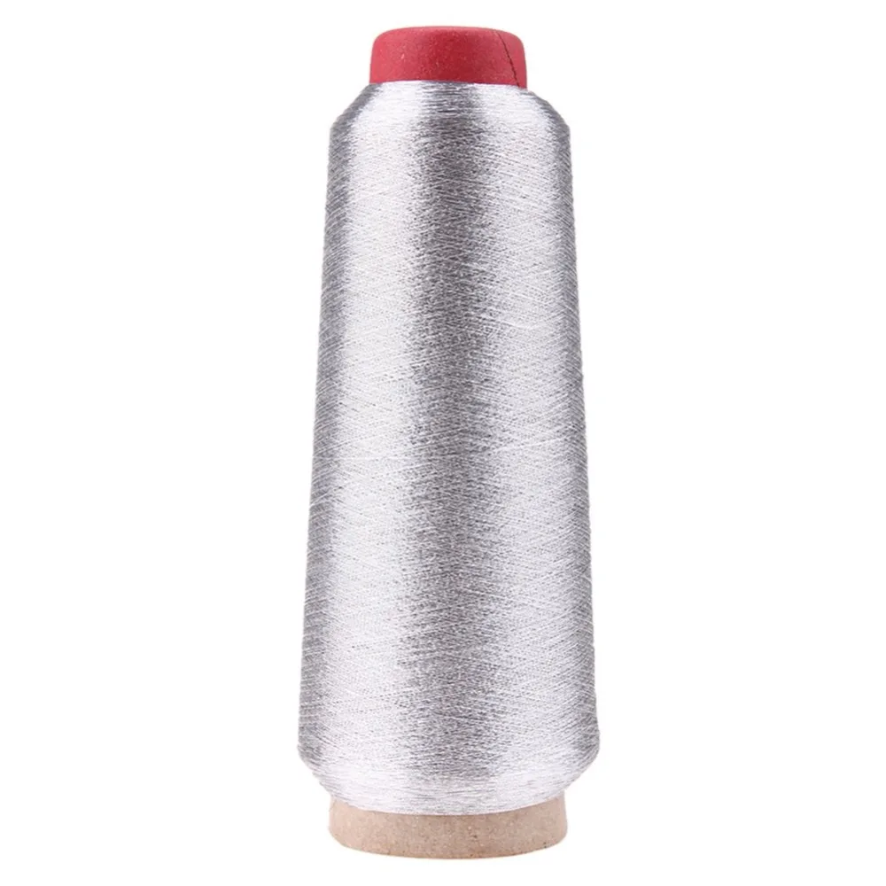 Metallic Thread Embroidery Gold Silver Machine Embroidery Threads Polyester Sewing Thread Spools for Embroidery