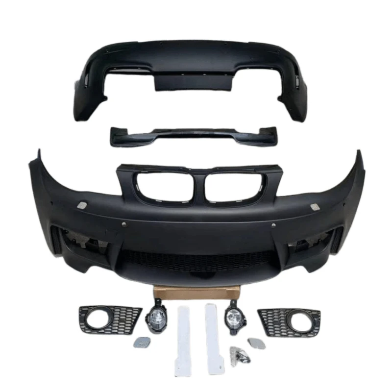 Passend für BMW 1er Serie E82 E87 2008-2011 1M Style Vorderer und Hinterer Stoßfänger Auto Exterieur Karosserie-Kit
