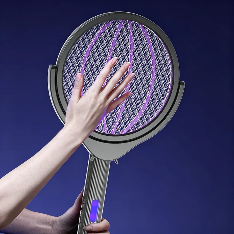 4-in-1 Retractable Electric Sosquito Swatter USB Rechargeable Automatic Mosquito Trap Outdoor Mosquito Killer Lamp
