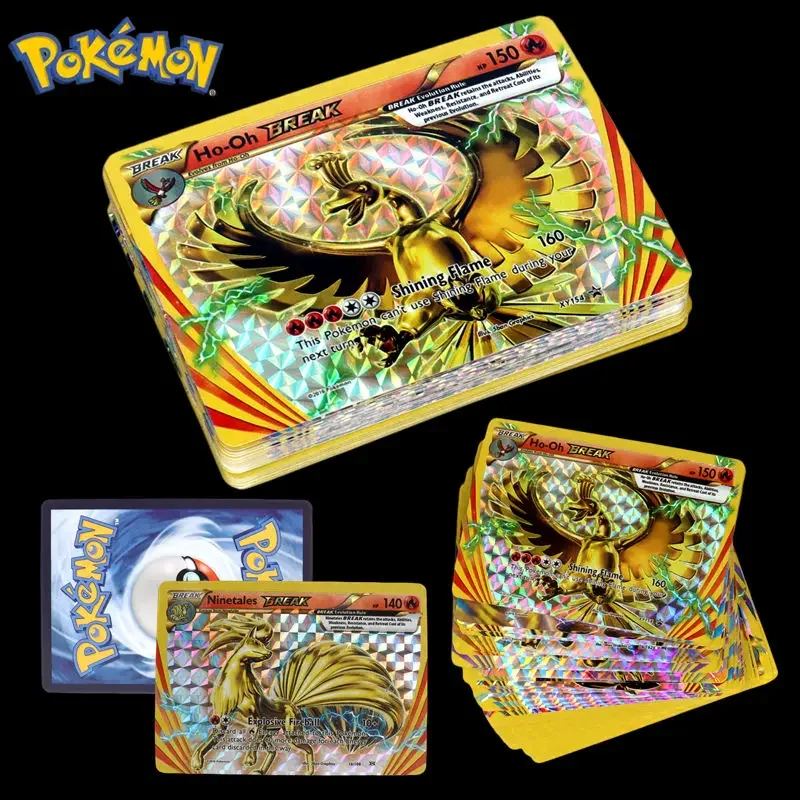 Newest Pokemon TCG XY Break Card Golden Arcanine Ho-Oh Lugia Greninja Trevenant Rare Card Collection