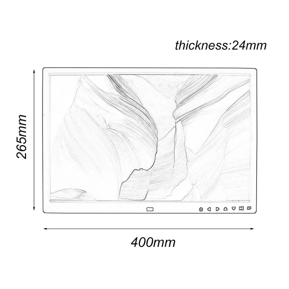 17 Cal przycisk dotykowy fotografia cyfrowa ramka Album elektroniczny HDMI HD do montażu na ścianie wyświetlacz wideo maszyna reklamowa odtwarzacz