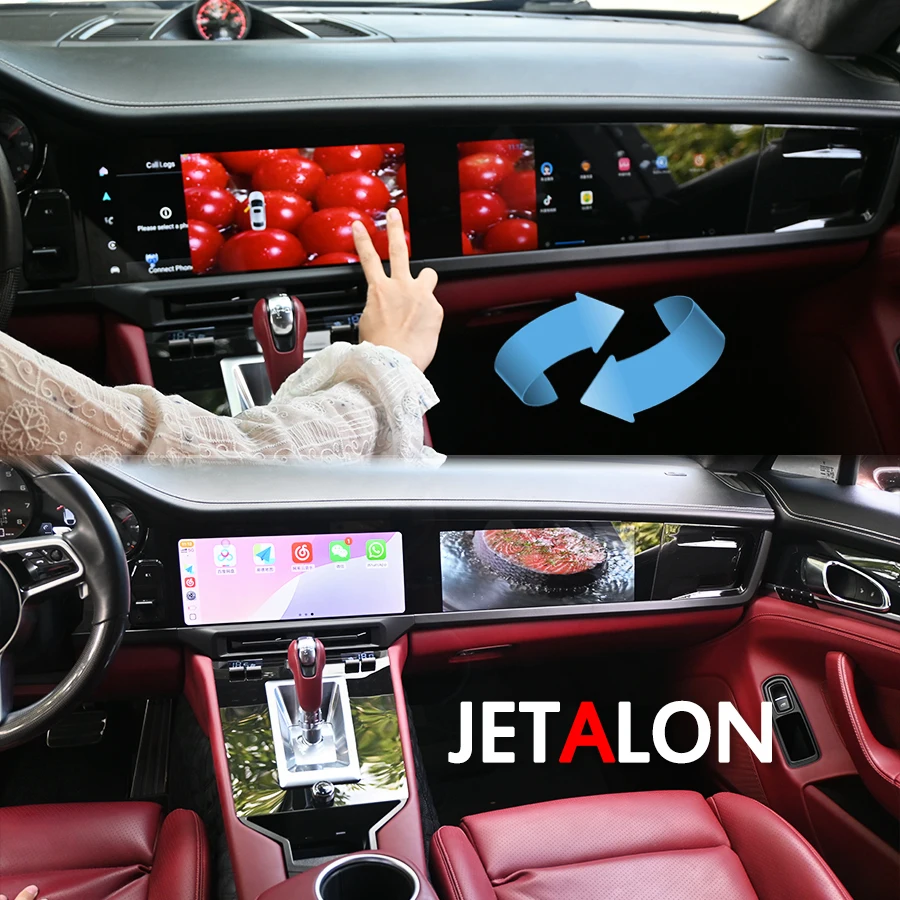 

Для Porsche Panamera 2010-2016 GPS мультимедийное автомобильное радио 12,3 + 12,3 дюйма двойной экран видеоплеер навигация Android Auto Carplay