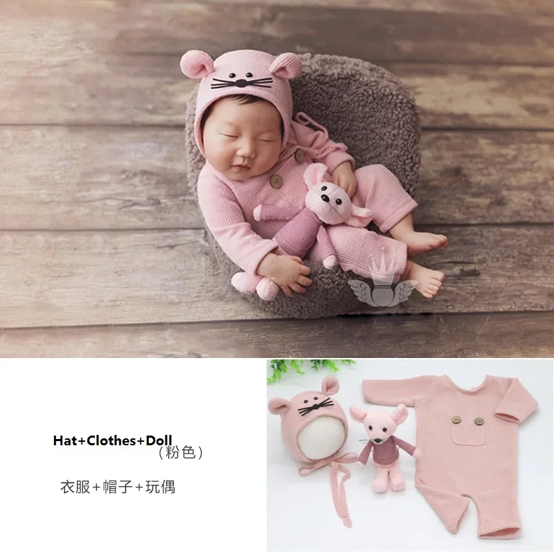 Newborn Cute Mouse Clothing Studio Art Shooting Props baby clothes new born  bebes accesorios recien nacido disfraz bebes