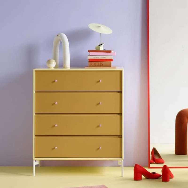 

Luxury four drawers bedroom storage solid wood drawer