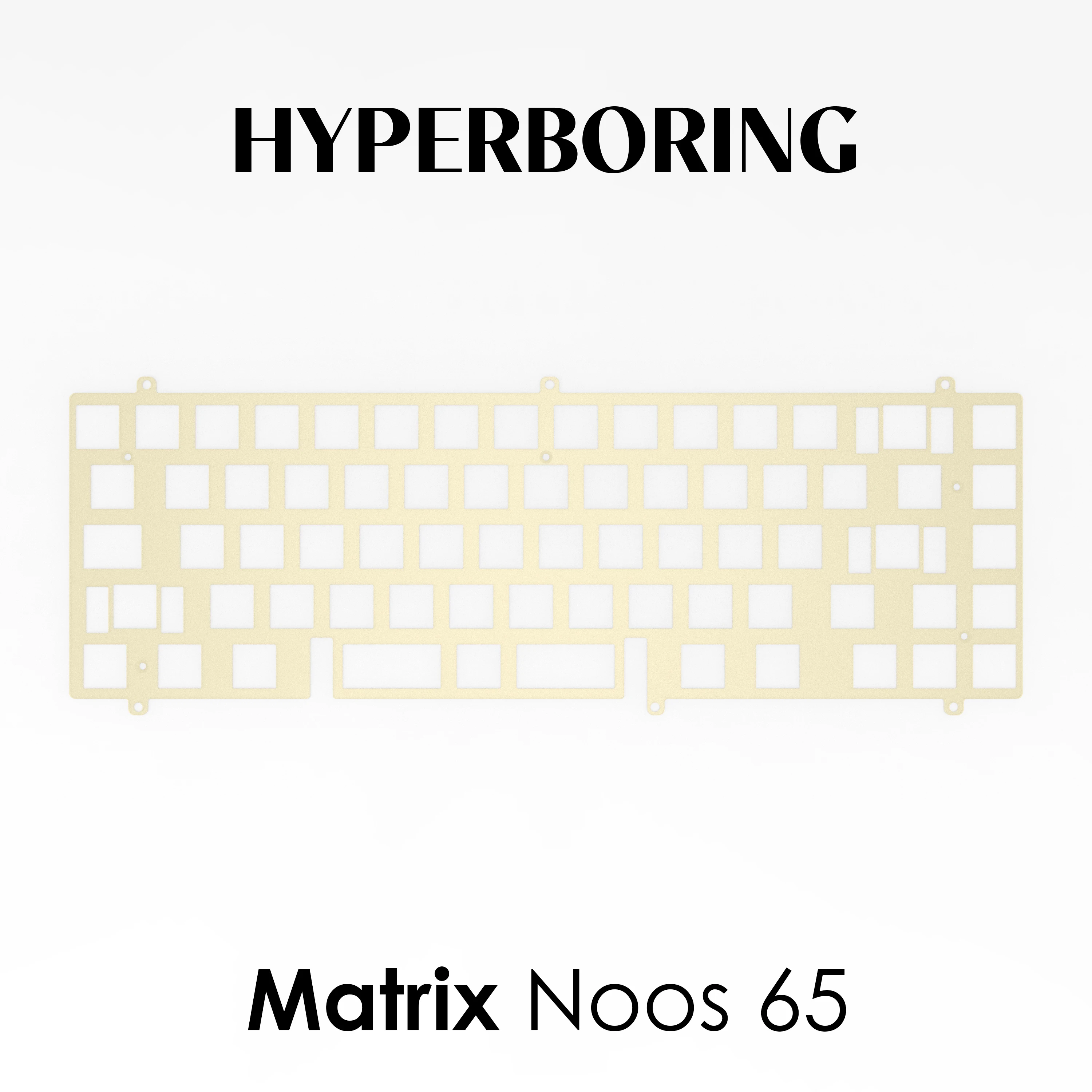 

Matrix Noos 65 Keyboard Positioning Plate Custom PC/PP/PEI/Aluminum Mechanical Keyboard Positioning Plate PC Accessories Gift