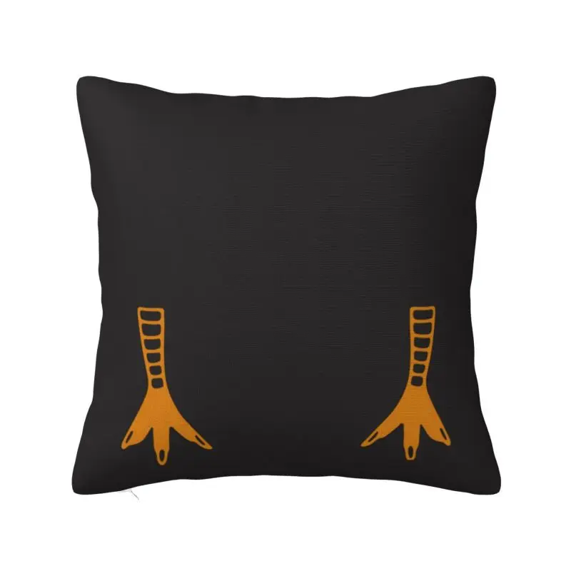 

Custom Funny Chicken Nails Pillow Case Cartoon Animal Cushion Cover Decoration Salon Square Pillowcase