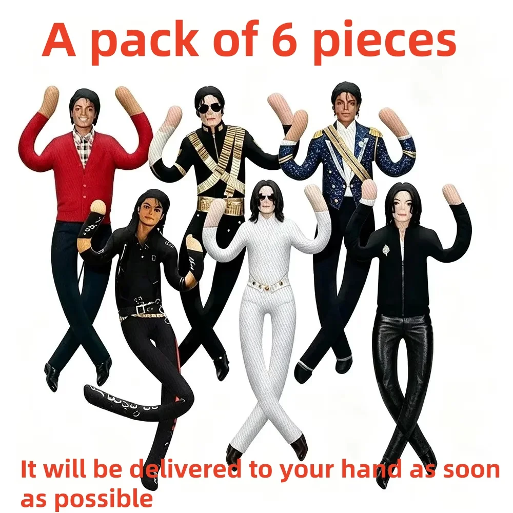Michael Jackson Cosplay Prop Doll Plush Figure Abstract Joint Mobility Dolls Soft Stuffed Room Decoration Props Collection Gift