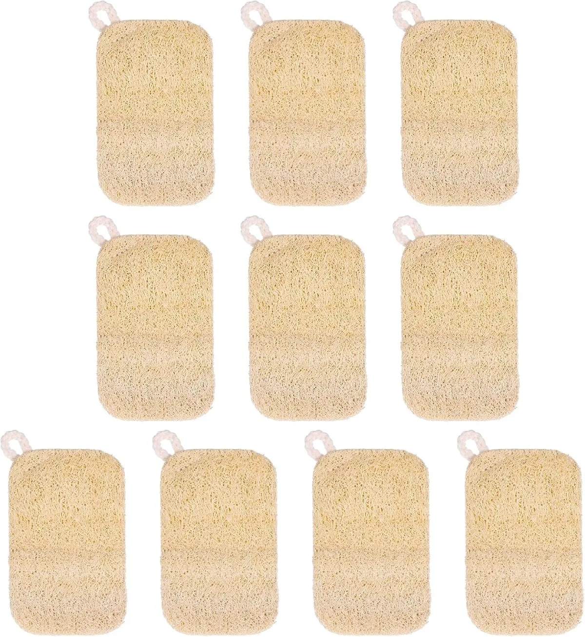 Loofah Dish Sponge 10 PCS Natural Sponges Compostable Natural Loofah Sponges Uses For Kitchen