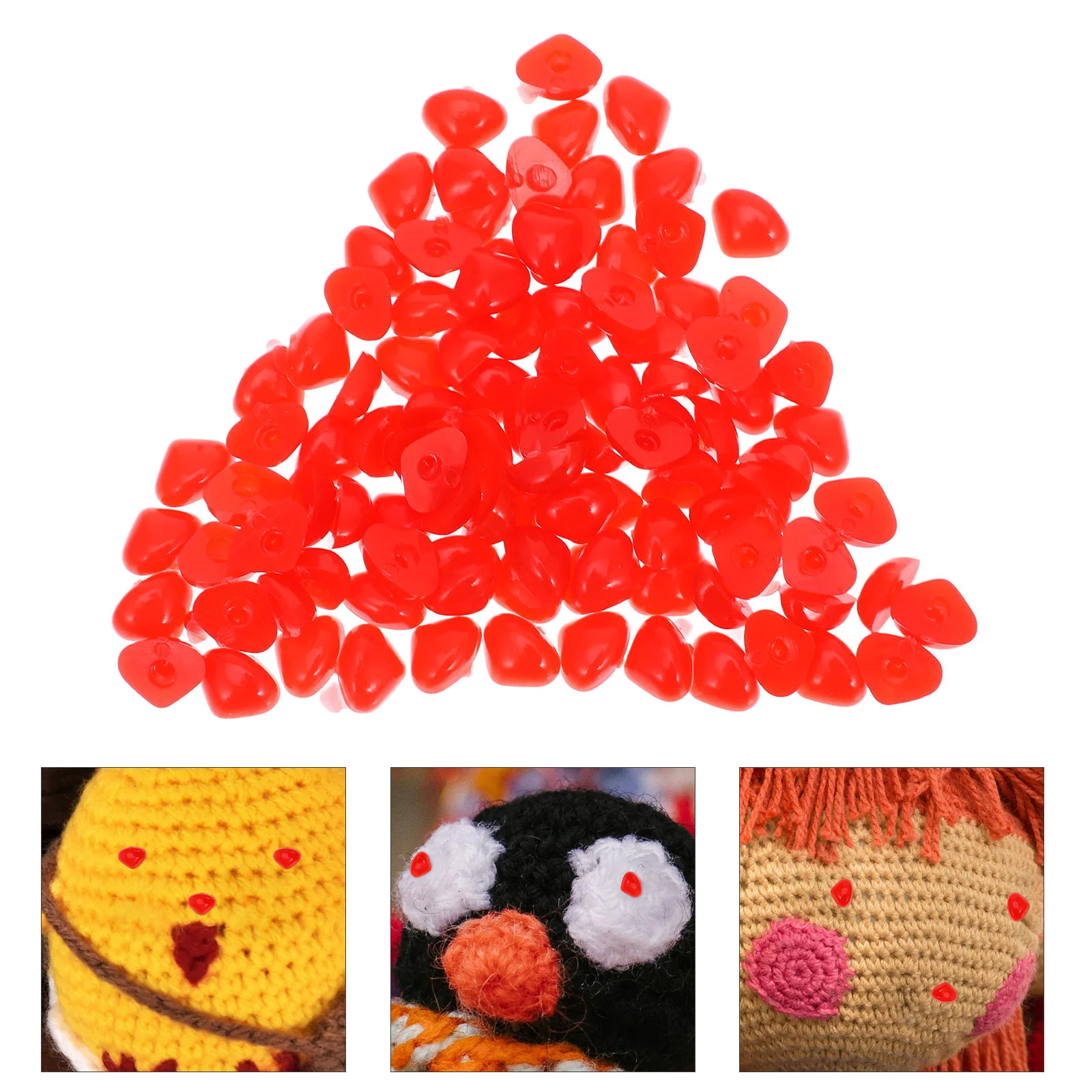 100 Pcs Plush Toy Supplies Crochet Nose for Animals and Stuffed Pig Cloth Safety