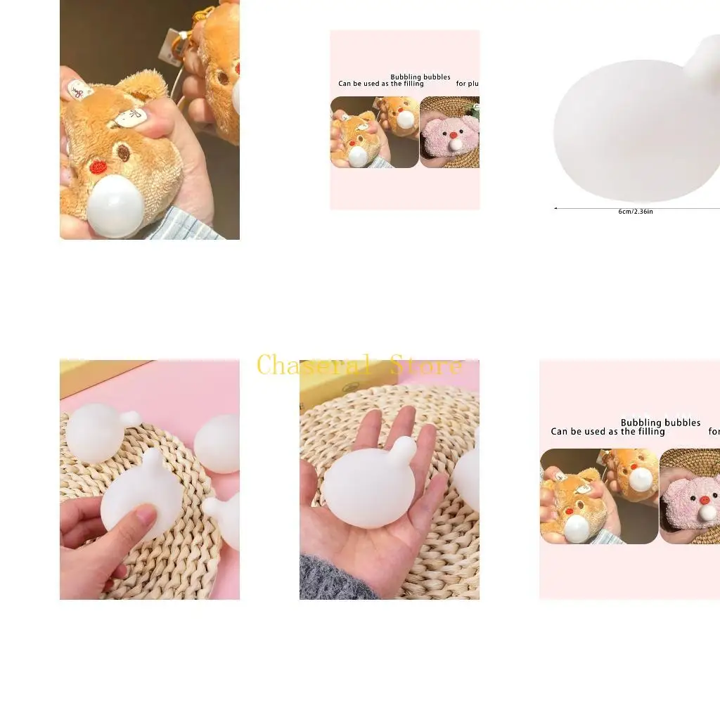 E7CE 20Pieces Plush Squeeze Doll Insert Bubble Popping Sensory Toy Insert For Relaxation And Fine Motor Skill Development