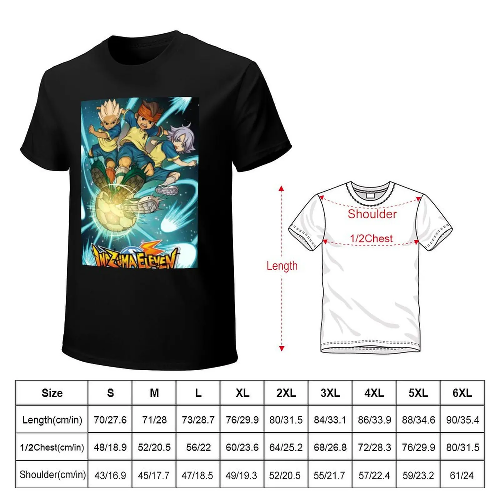 INAZUMA ELEVEN T-Shirt Casual Loose Fit Short Sleeve T-Shirt