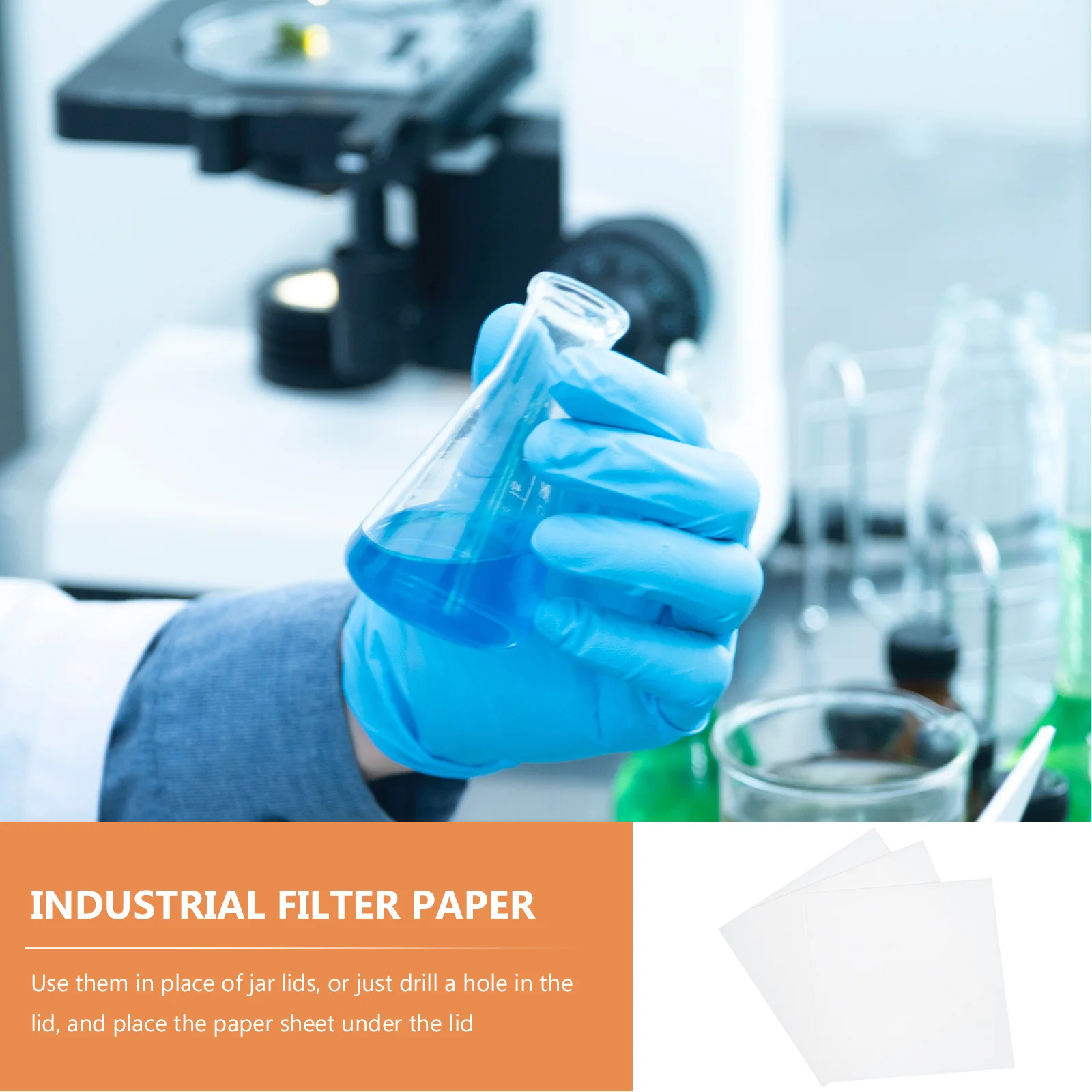 

20 Sheets Qualitative Filter Paper High Grade Material Practical for Laboratory Oil Test Practical Use Experiment Filter Paper