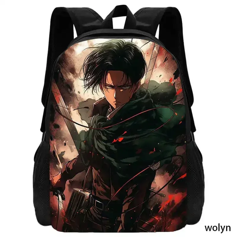 Cartoon School Bags for Boys Girls ,Mochila Attack On Titan  School Backpack for Kindergarten,Cute Light Weight Kids Bags