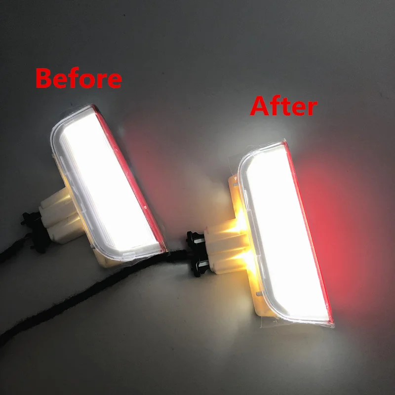 Car LED Door Warning Light Led lamp 6-smd bulbs Bright upgrade For VW PASSAT B8 B6 B7 CC Tiguan MK2 Eos SCIROCCO Tayron Teramont