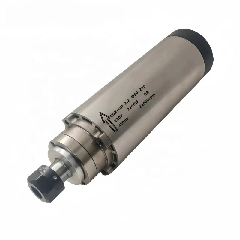 

Air-cooled Spindle Motor 2.2KW a Diameter of 80mm and High Rotational Speed and High Precision Spindle Motor for air Cooling