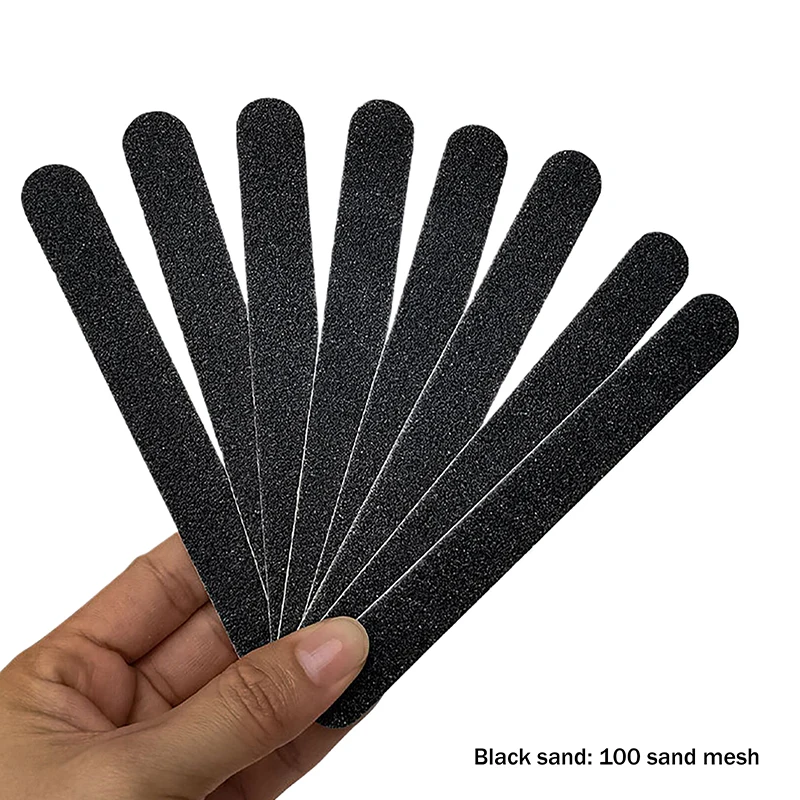 10 Pcs Professional Nail Files Sanding 100/180 Grit Buffer Double Side Nail Art Polish Tips Manicure Pedicure Care Tools