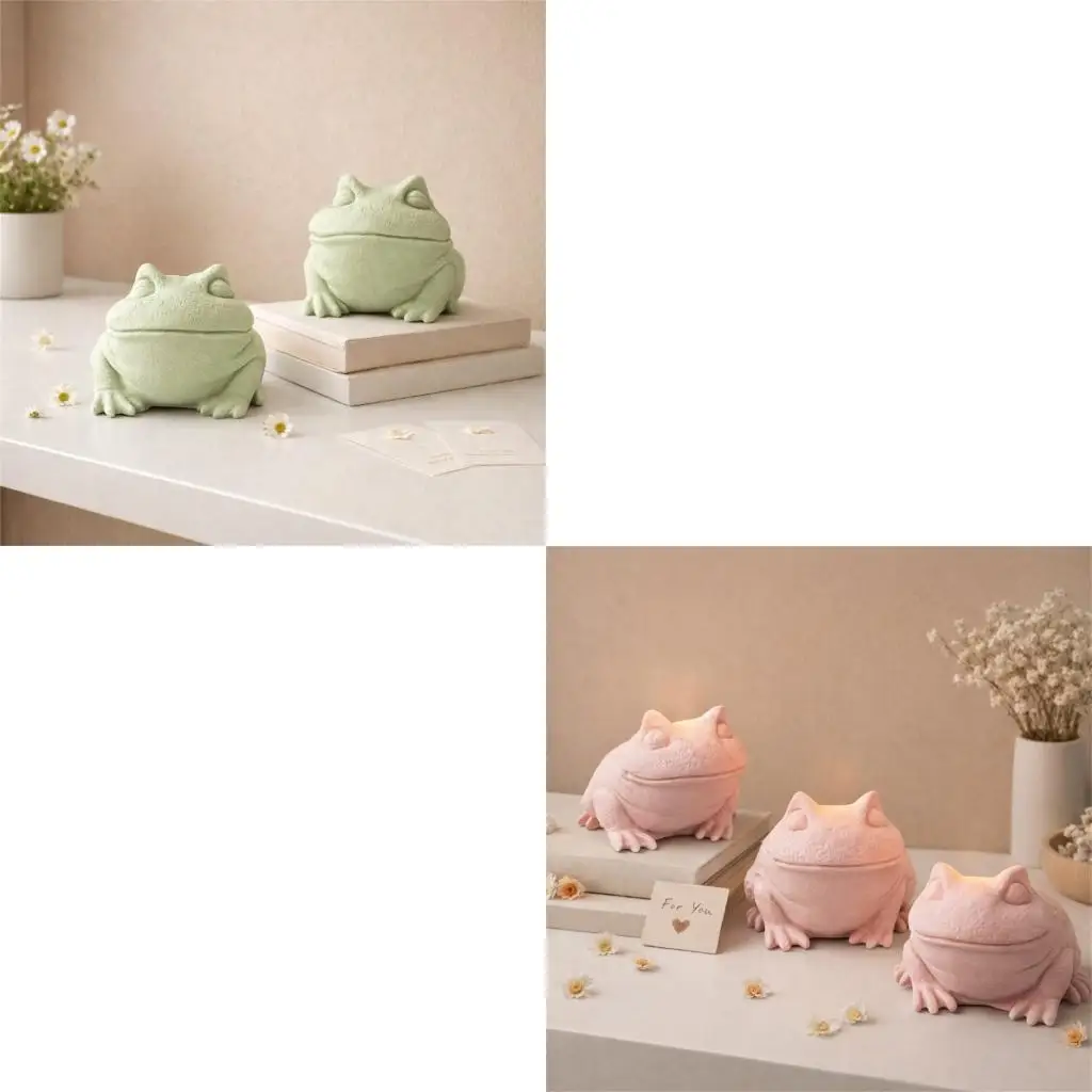 Realistic 3D Easter Toads Silicone Mold for Baking and Craft Projects