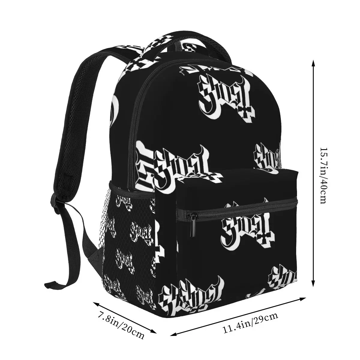 Rock Band Ghost BC Backpacks Boys Girls Bookbag Children School Bags Cartoon Laptop Rucksack Shoulder Bag Large Capacity