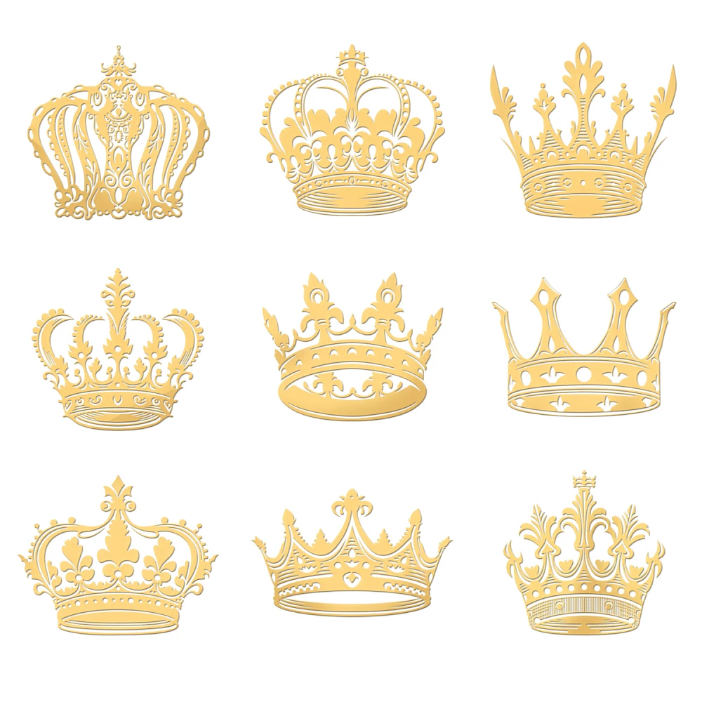 

1set Decoration Stickers Metal Resin Filler Resin UV Resin Craft Filling Material Pattern 40x40mm 9 style 1pc/style 9pcs/set