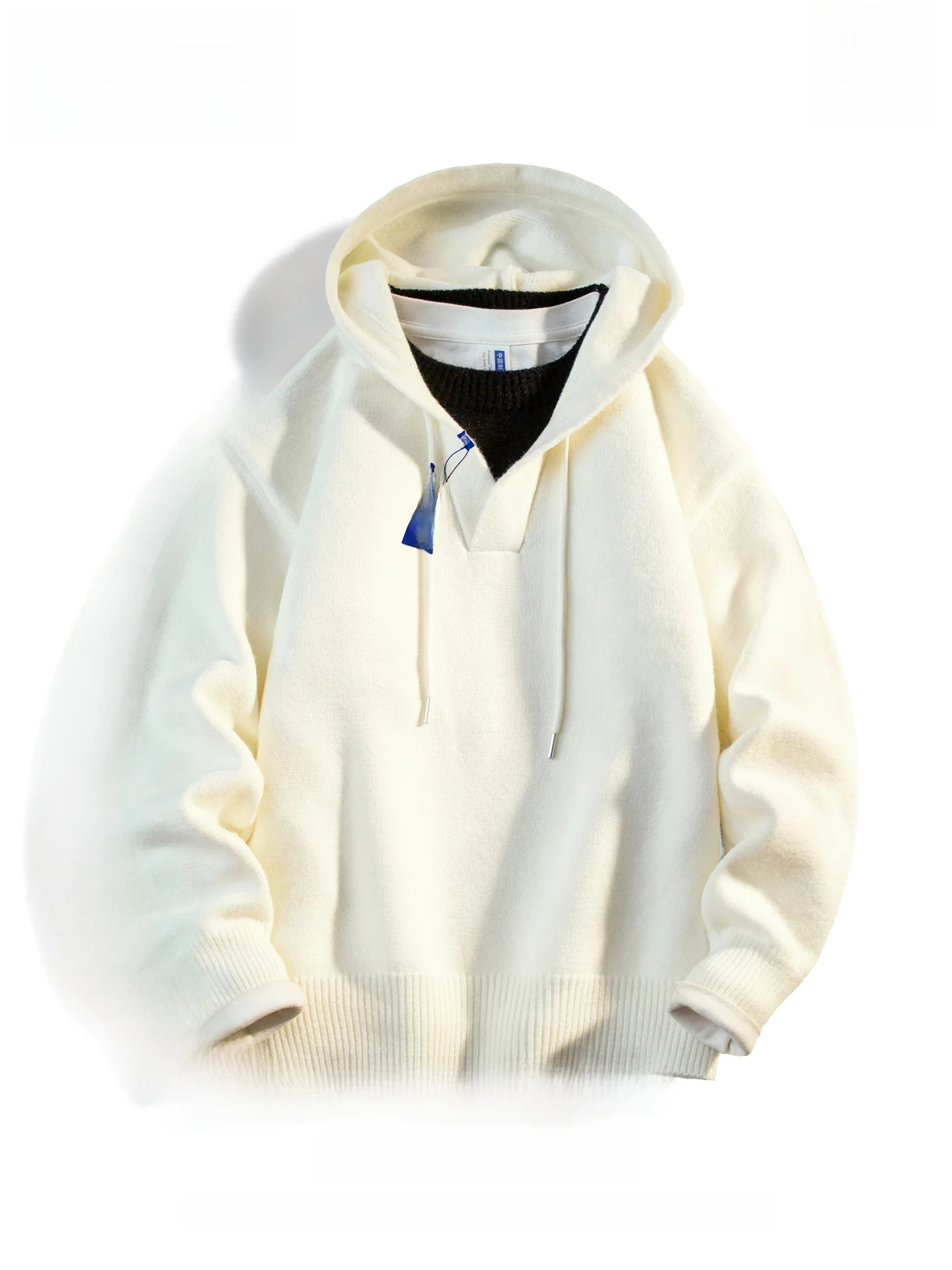 

Wassup Dozen American Sle Hoodie Knitted Jaet Men's Autumn Trendy Brand Couple Sweater Lazy Sle Versatile Top