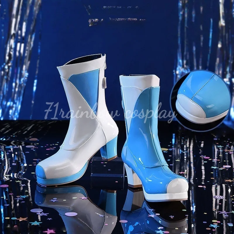 71rainbow Cosplay VSINGER Luo Tianyi V3 Cosplay Shoes Anime Luo Tianyi Boots Shoes