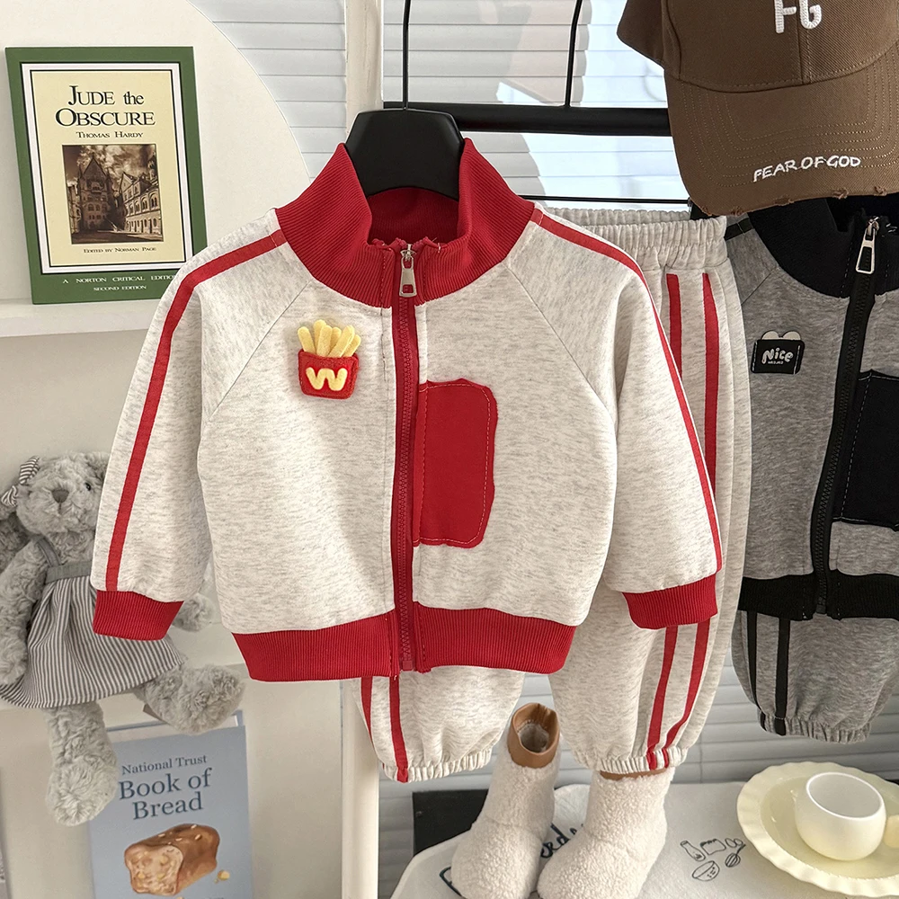 MILANCEL Kids' Sets and Outfits 1-7T Children Clothes Girl Autumn Kids Clothes Loose Boys Sportswear Set Girl Outfits