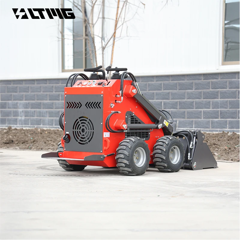 LTMG Hot Sale 200kg 300kg Road Drive Wheeled Small slip Loader with 4 in 1 Bucket
