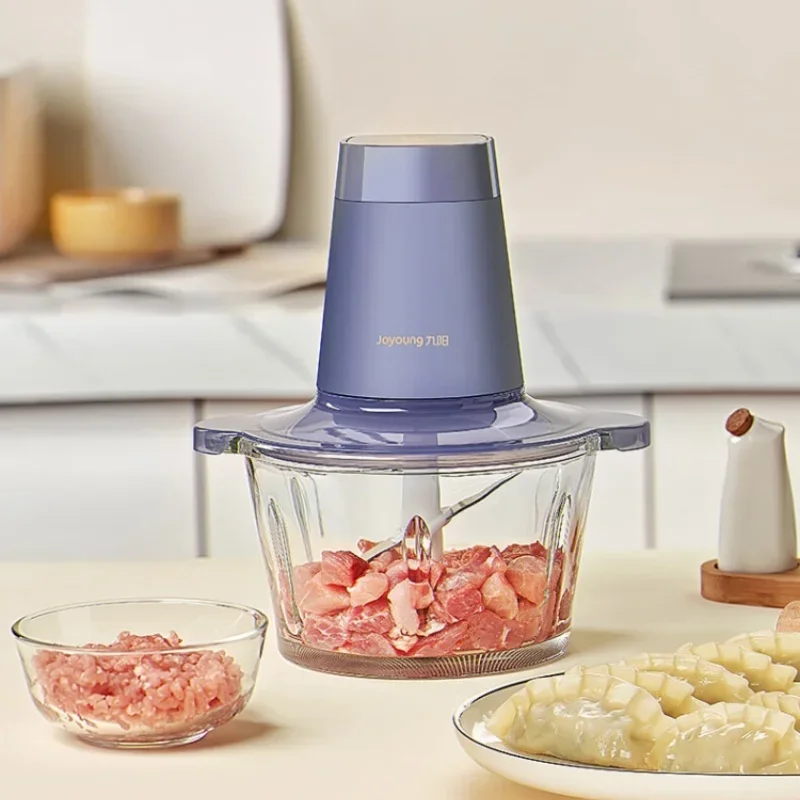 Multifunctional Meat Cutting Machine Electric Kitchen Blender Joyoung Meat Grinder 220V 300W Home Food Processor Glass Bowl 2L