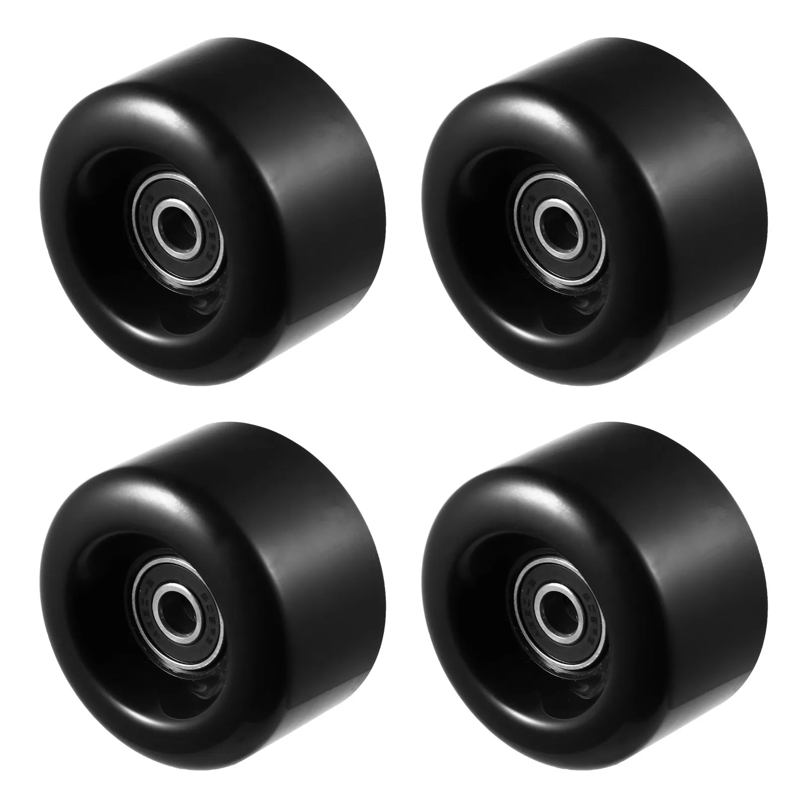 

4Pcs Roller Skating Wheels PU Double Row Wear-Resistant Non-Skid Skates Accessories for Outdoor Rough Surface High-Speed