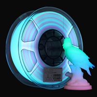 eSUN PLA Luminous-Rainbow PLA Filament 1.75mm Glow in the Dark PLA 1KG Spool Luminous 3D Printing Filament For 3D Printer