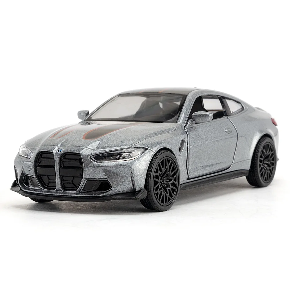 1:36 BMW M4 CSL Sport Car Alloy Diecast Car Model Toy With Pull Back For Children Gifts Toy Collection D163