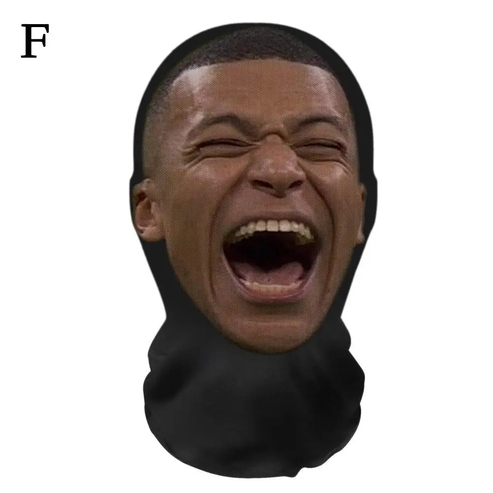 3D Lustige Sturmhaube für Halloween Cosplay Rollenspiel Sonnenschutz Fahrradmaske Scherzartikel Gesichtsmaske Kopfbedeckung Unisex