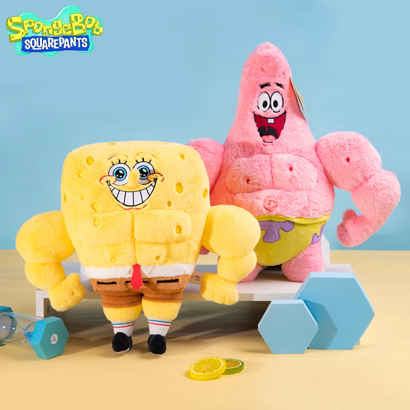 Spongebob Patrick Star Stuffed  Animal Fitness Guru Cute Doll Halloween Gift Birthday