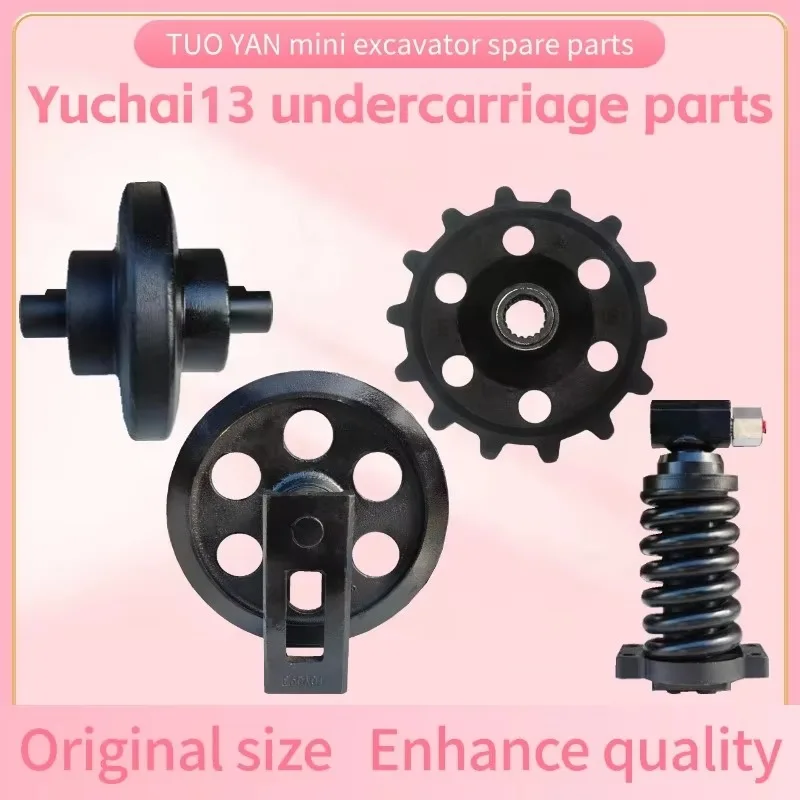 Pièces de rechange pour Mini pelle, ajusteur de piste pour assemblage à ressort Yuchai 13, cylindre de Tension YC13, grand Stock