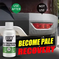 HGKJ 24 Plastic Restore Revitalizer Plastic Renovator Longlasting Coating For Car Rubbers Refurbish Clean Gloss More Shine