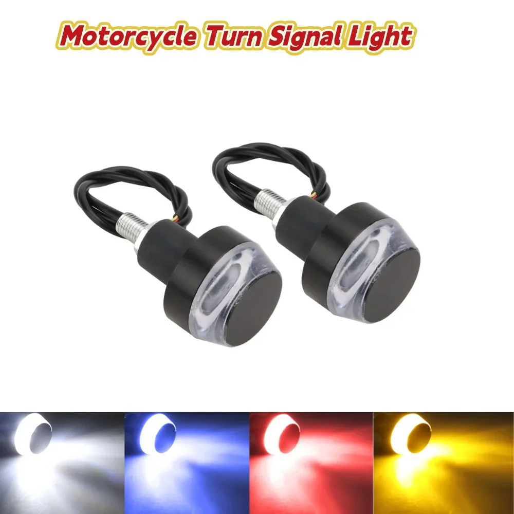 

2 шт./мотоцикл/светодиодные/фонари на руль 12 В/водонепроницаемые светодиодные фонари указателя поворота, ручки на руль, подходящие для большинства мотоциклов