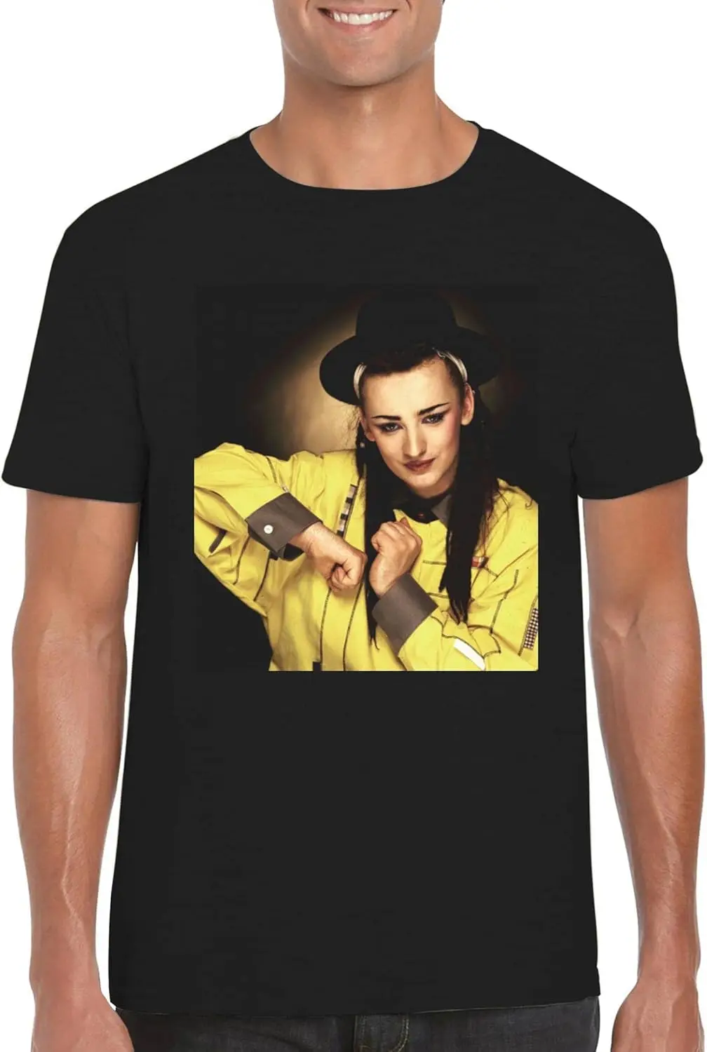 Boy George - Camiseta masculina com gola redonda FCA # FCAG 457670