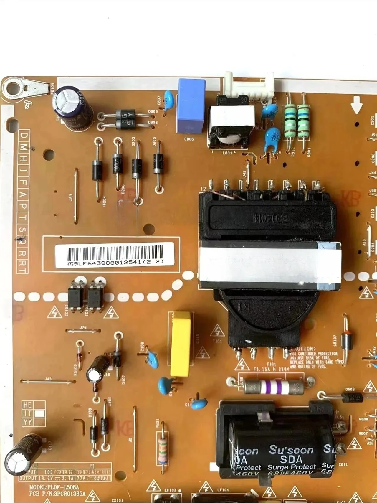 EAX66883501(1.5) EAY64388801 Power Supply Board is for 43UH6030-UD 43UH6100-UH 43UH610A-UJ 43UH6030 43UH6100 TV EAX66883501