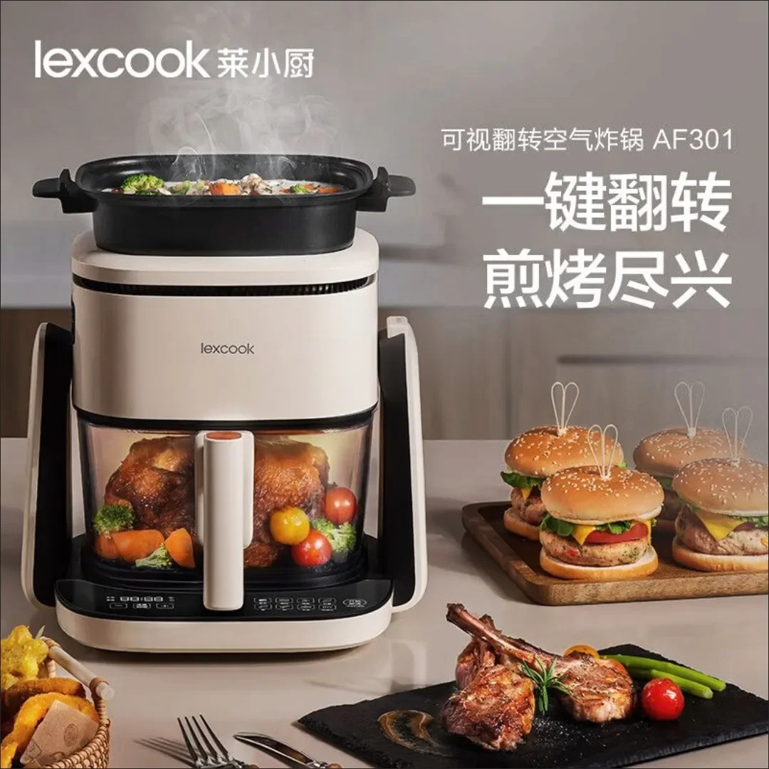 

new model Visual air fryer flip household low oil multi-function baking frying and boiling electric fryer