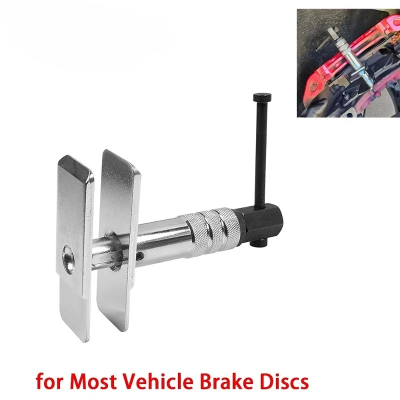 Heavy Duty Motorcycle Brake Caliper Spreader Silver for Most Vehicles Brake Discs Compression Tool Removal Installation Tool Set